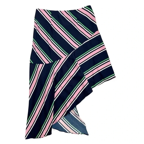 NWT Bar lll Far Side Striped Asymmetrical Skirt - Picture 3 of 6